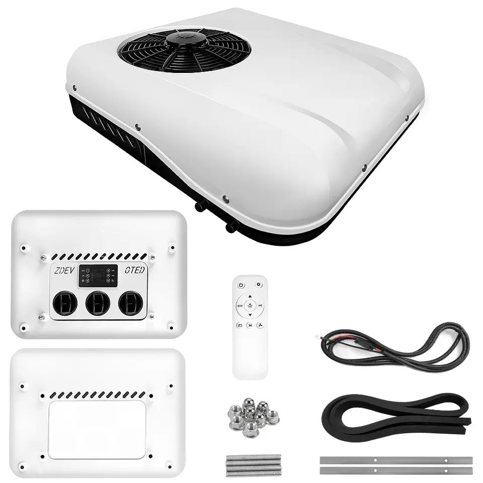 Standing roof air conditioning 12 V for trucks, cars, motorhomes and caravans